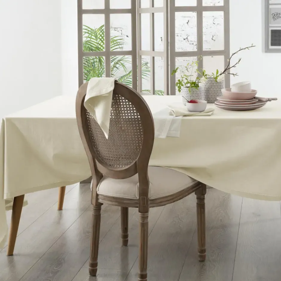 Atmosphera Tafelkleed - beige - katoen - 240 x 140 cm