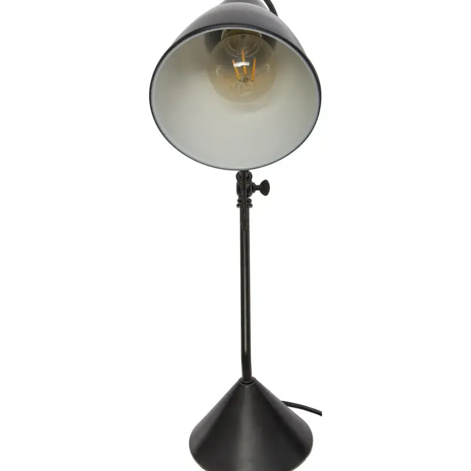 Atmosphera Tafellamp/bureaulamp Design Light - zwart - 62 cm
