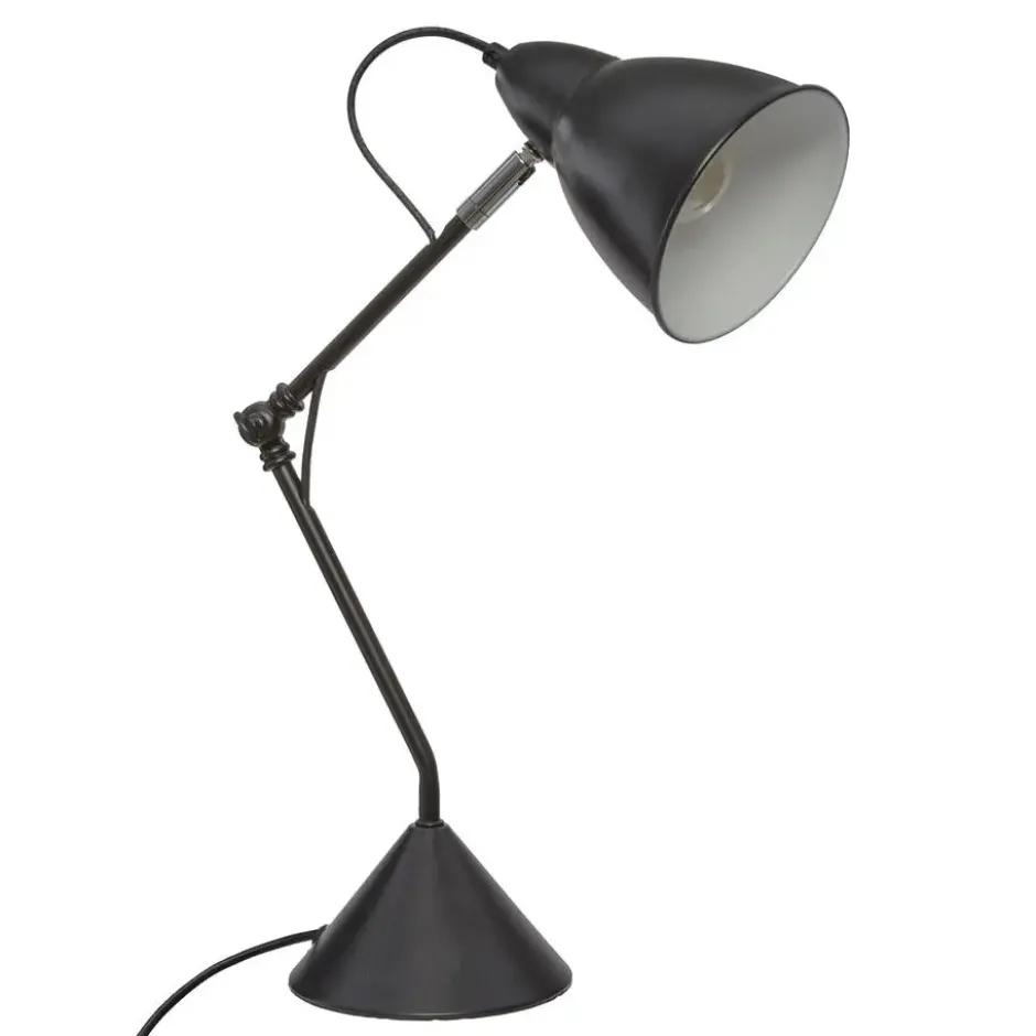 Atmosphera Tafellamp/bureaulamp Design Light - zwart - 62 cm