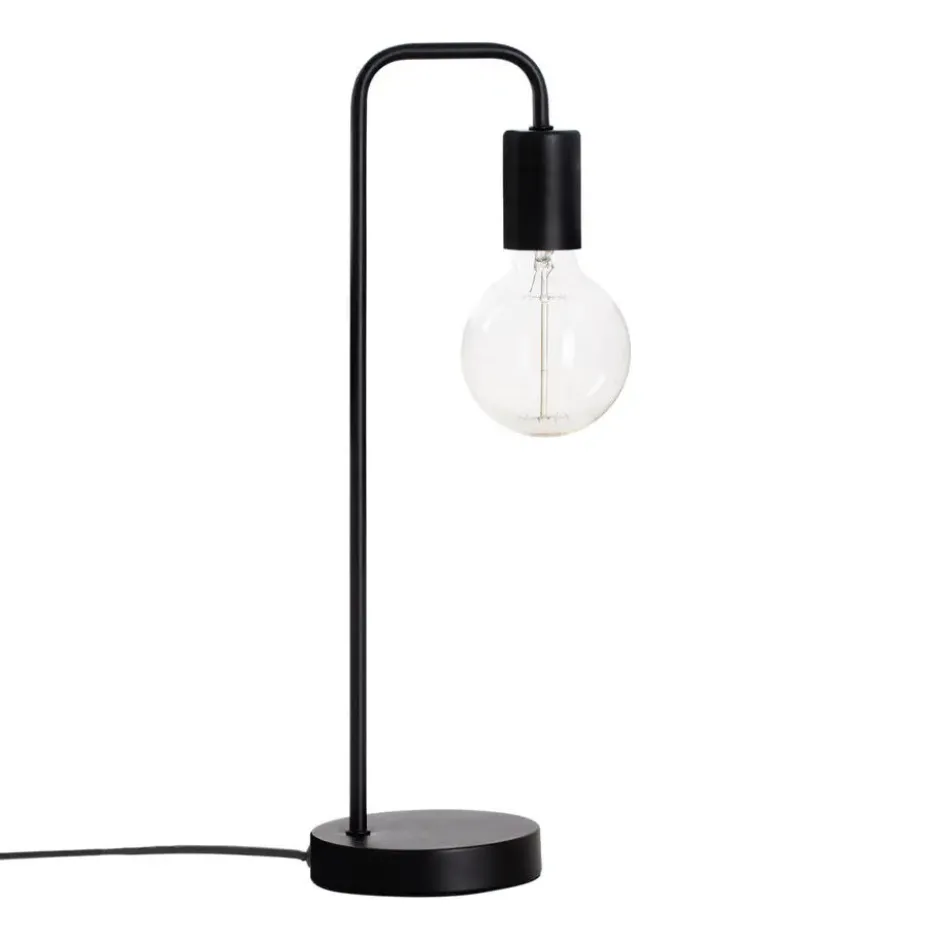 Atmosphera Tafellamp/bureaulamp Design Light - zwart - 46 cm