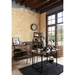 Atmosphera Wandklok/muur klok - Vintage - Dia 50 cm
