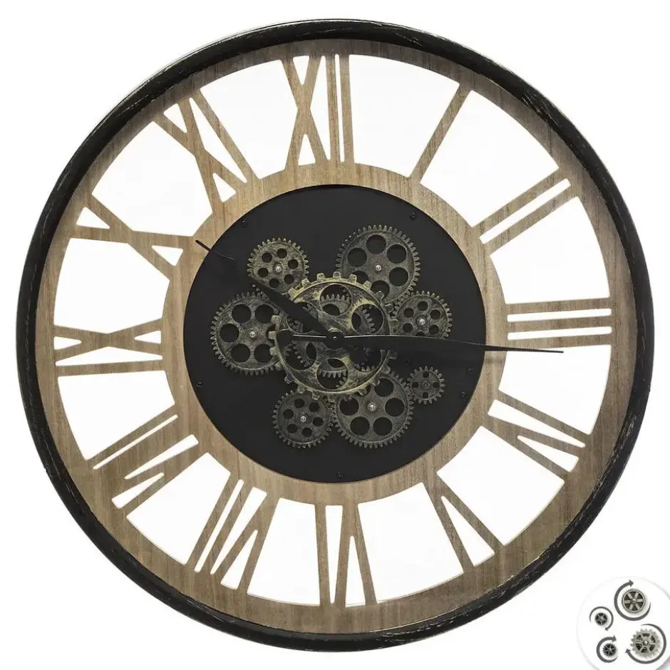Atmosphera Wandklok/muur klok - Vintage - Dia 57 cm