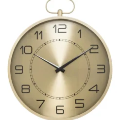 Atmosphera Wandklok Pocketwatch - D53 cm - metaal - goud metallic