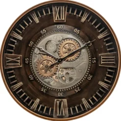 Atmosphera Wandklok Roma Uno - Vintage Metal - D59 cm - metaal