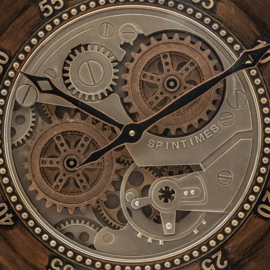 Atmosphera Wandklok Roma Uno - Vintage Metal - D59 cm - metaal