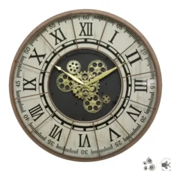 Atmosphera Wandklok Stella Mare - Vintage Metal - D57 cm - metaal