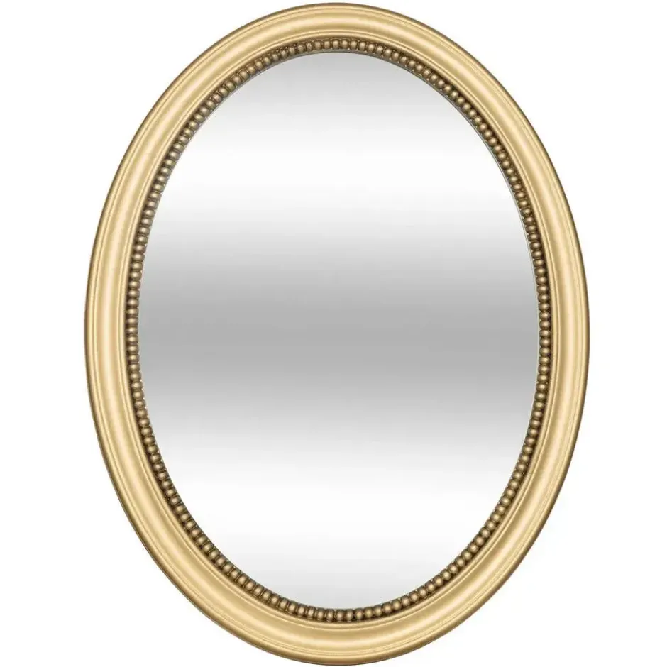 Atmosphera Wandspiegel - ovaal - 53x40 cm - mdf /glas - goud
