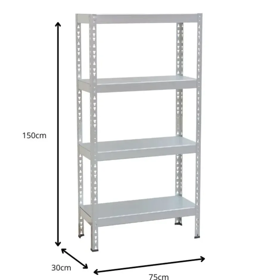 Avasco Stellingkast Metaal - Opbergrek Solid 50 - 145x72,5x30 cm