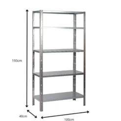 Avasco Stellingkast Metaal - Opbergrek Clicker 100 - 193x100x40 cm