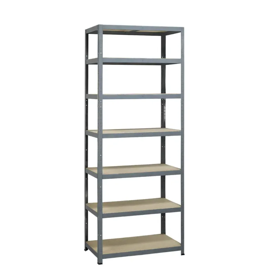 Avasco Stellingkast - Zilver - Extra hoog - Metaal - 222x90x45cm