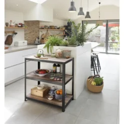 Avasco Stellingkast - Zwart - Opbergrek laag metaal - 88x90x45