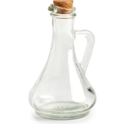 Azijn/olie fles - glas - 270 ml - met kurk