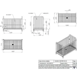 Babybed Bronxx - 60x120cm - olijfgroen