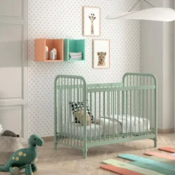 Babybed Bronxx - 60x120cm - olijfgroen