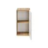 Badkamerkast ARUBA - 35 cmx32 cmx68 cm - Natuurlijk licht Wit Hout paneel