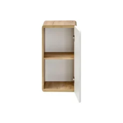 Badkamerkast ARUBA - 35 cmx32 cmx68 cm - Natuurlijk licht Wit Hout paneel