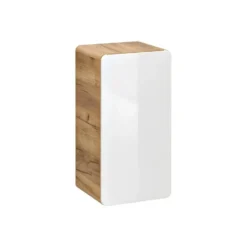 Badkamerkast ARUBA - 35 cmx32 cmx68 cm - Natuurlijk licht Wit Hout paneel