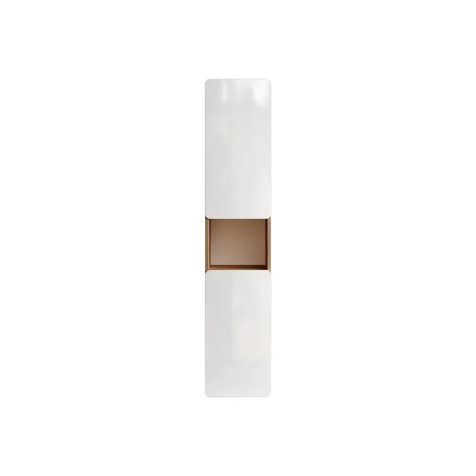 Badkamerkast ARUBA - 35 cmx32 cmx170 cm - Natuurlijk licht Wit Hout paneel