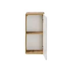 Badkamerkast ARUBA - 35 cmx22 cmx75 cm - Natuurlijk licht Wit Hout paneel