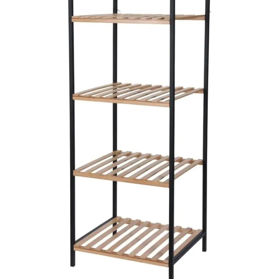Badkamerkastje - 4-laags - bamboe - 39 x 32 x 95 cm