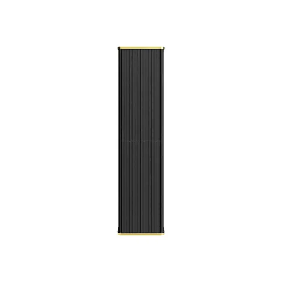 Badkamerkast KELIZA - 35 cmx25 cmx140 cm - Zwart Hout paneel
