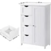 Badkamerkast - 4 Lades - MDF - Wit