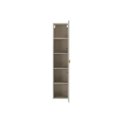 Badkamerkast ONDIL - 35 cmx27 cmx140 cm - Beige Hout paneel Hout paneel