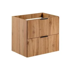 Badkamermeubel met enkele wastafel ZEVARA - 60 cmx46 cmx57 cm - Natuurlijk licht