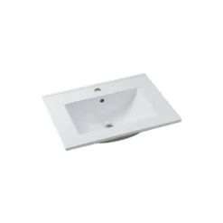 Badkamermeubel met enkele wastafel ZEVARA - 60 cmx46 cmx57 cm - Natuurlijk licht