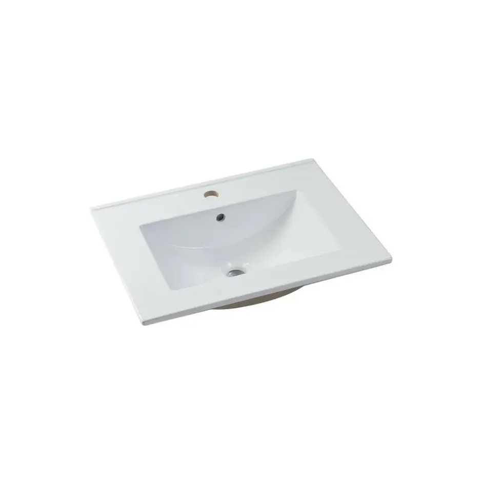 Badkamermeubel met enkele wastafel ZEVARA - 60 cmx46 cmx57 cm - Natuurlijk licht