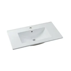 Badkamermeubel met enkele wastafel KAYLA - 80 cmx45 cmx47 cm - Natuurlijk licht