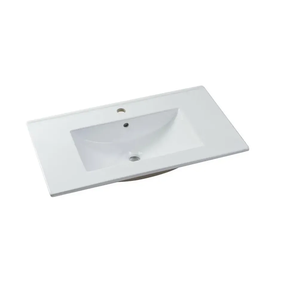 Badkamermeubel met enkele wastafel ZEVARA - 80 cmx46 cmx57 cm - Natuurlijk licht