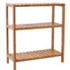Badkamerrek - 3 legplanken - 60x66x26 cm - bamboe