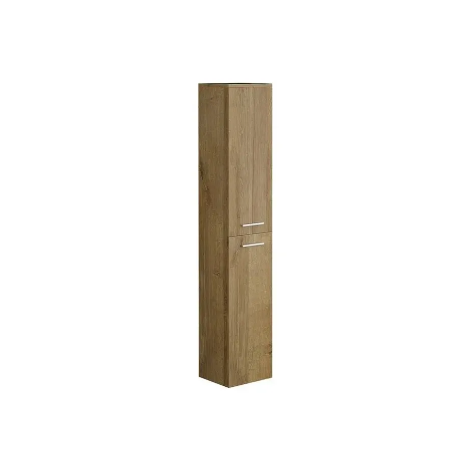 Badkamer set KAYLA - 80 cmx45 cmx47 cm - Natuurlijk licht Hout paneel Keramiek