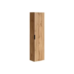 Badkamer set ZEVARA - 120 cmx46 cmx57 cm - Natuurlijk licht Hout paneel