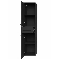 Badplaats Badkamerkast Florence 30 x 35 x 130 cm - mat zwart