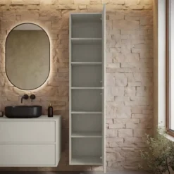 Badplaats Badkamerkast Mali 38 x 33 x 160 cm - beige