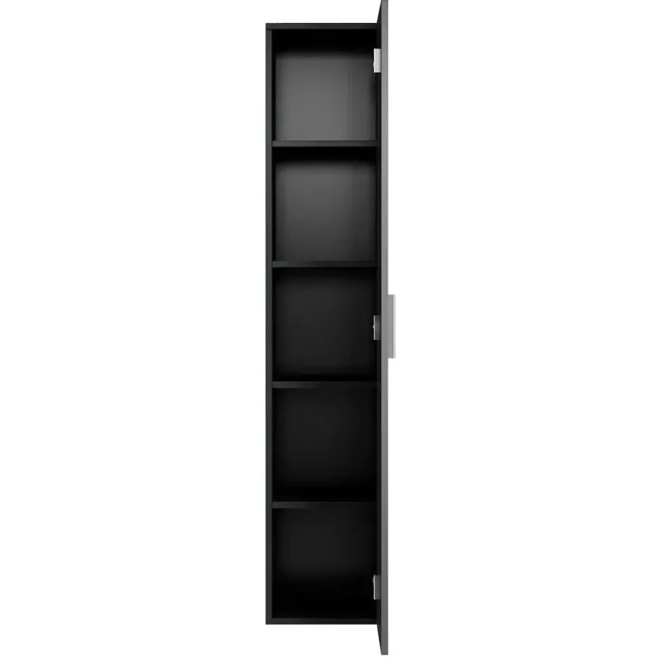 Badplaats Badkamerkast Pluto 30 x 30 x 150 cm - mat zwart