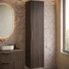 Badplaats Badkamerkast Rimini 38 x 33 x 170 cm - walnoot bruin