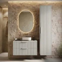 Badplaats Badkamerkast Rimini 38 x 33 x 170 cm - beige