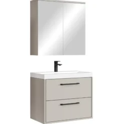 Badplaats Badkamermeubel Florence 01 60cm met spiegelkast - beige