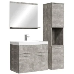 Badplaats Badkamermeubel Montreal 60cm complete set - grijs