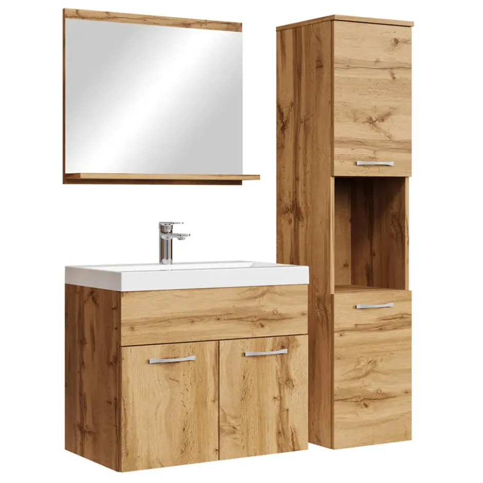 Badplaats Badkamermeubel Montreal 60cm complete set - eiken