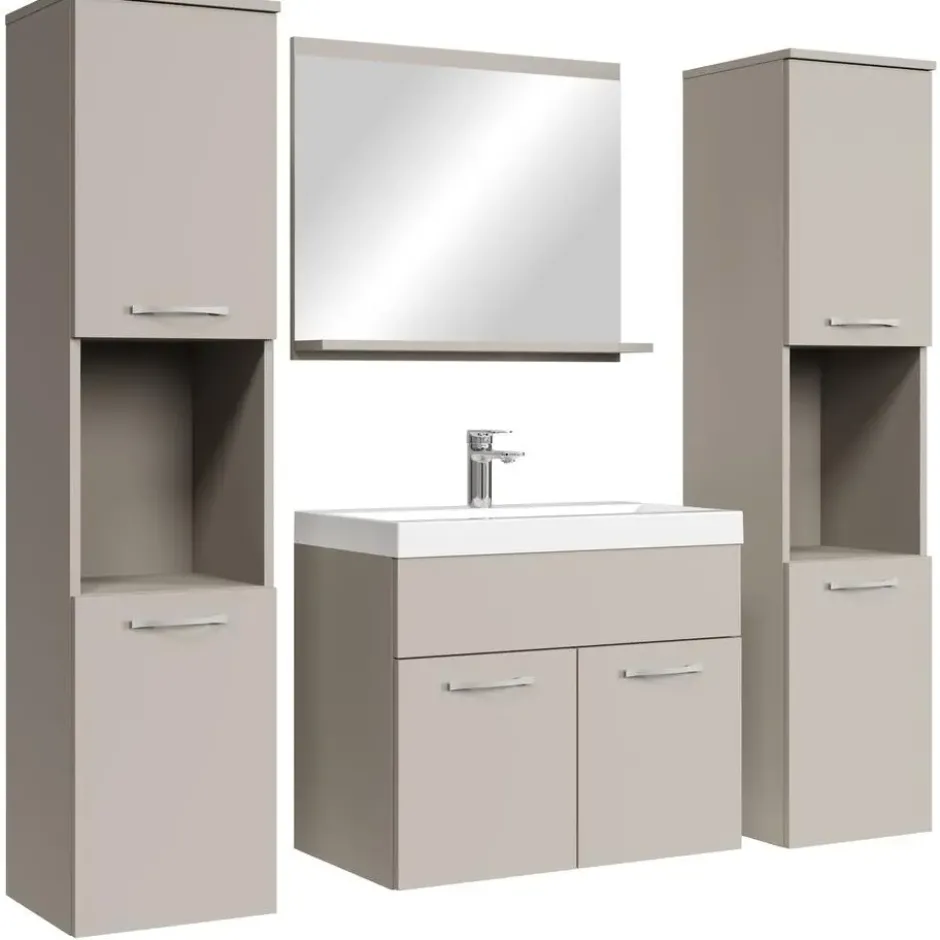 Badplaats Badkamermeubel Montreal XL 60cm complete set - beige