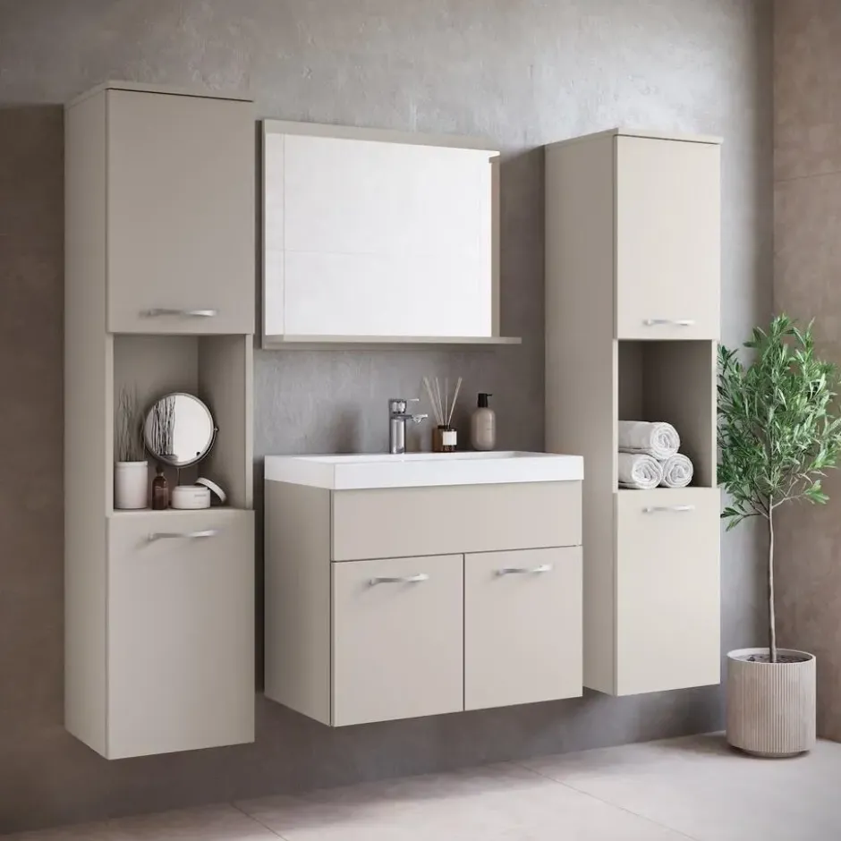Badplaats Badkamermeubel Montreal XL 60cm complete set - beige