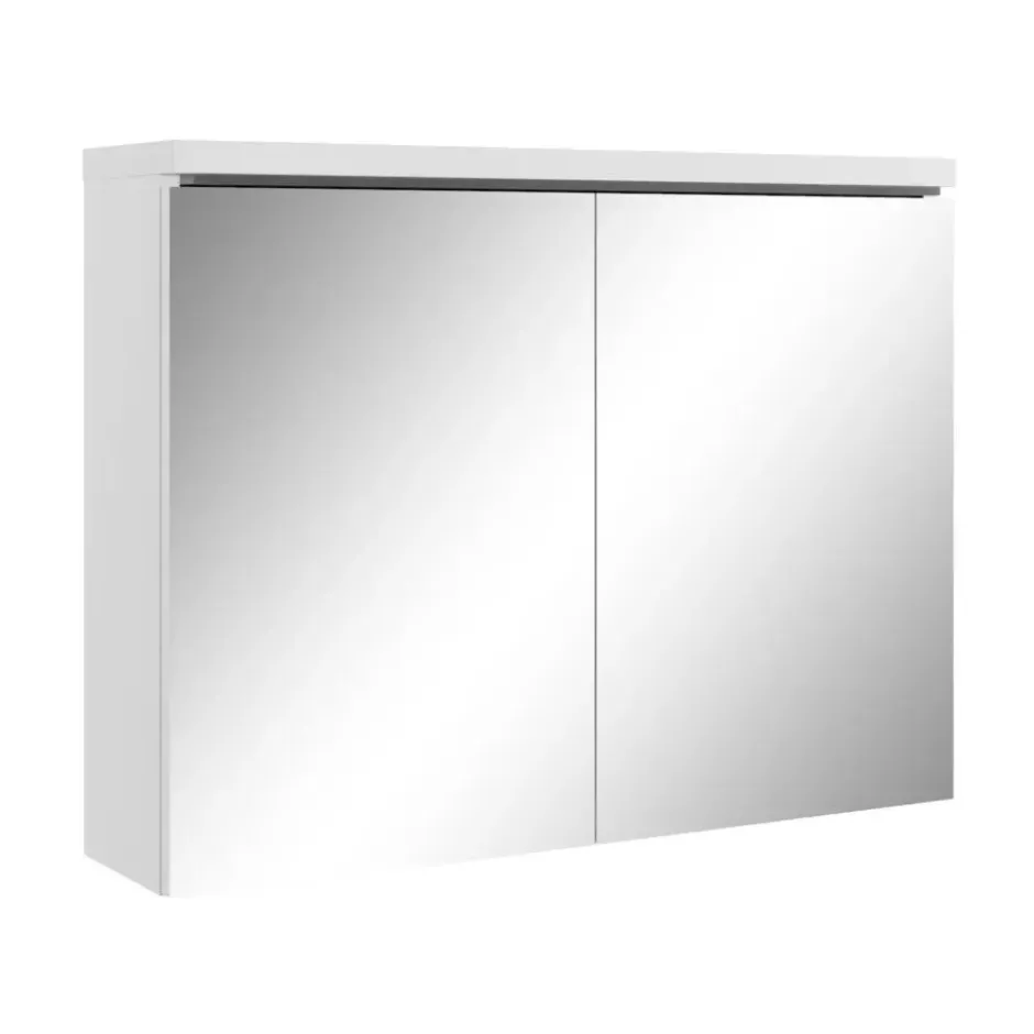 Badplaats Spiegelkast Paso LED 80 x 20 x 60 cm - wit