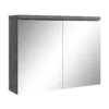 Badplaats Spiegelkast Paso LED 80 x 20 x 60 cm - donker grijs