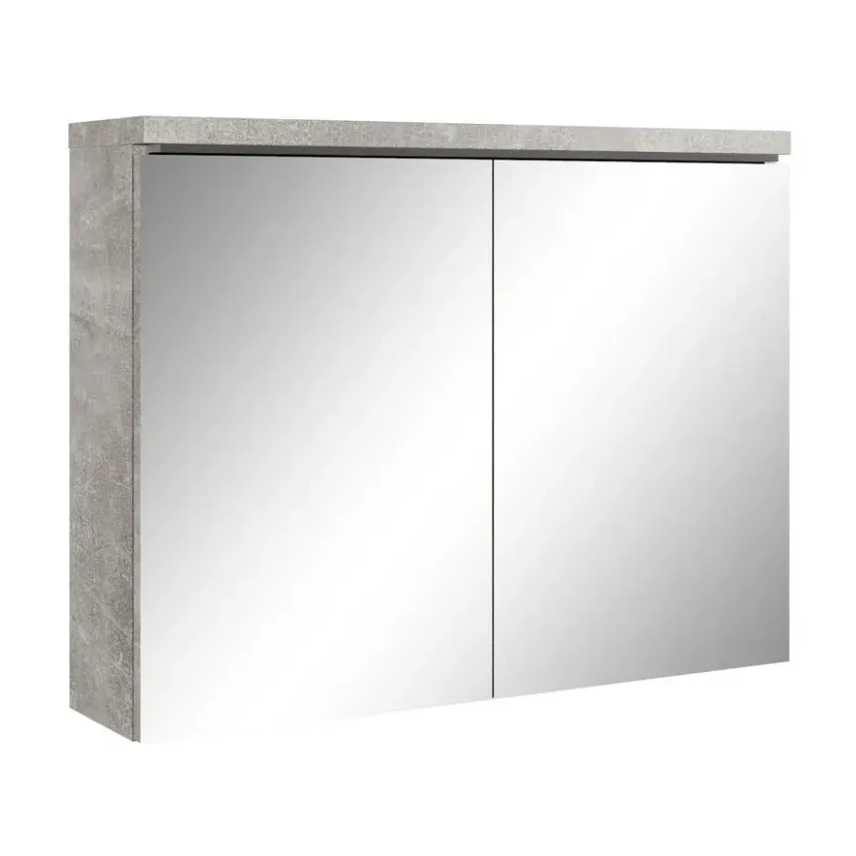 Badplaats Spiegelkast Paso LED 80 x 20 x 60 cm - grijs