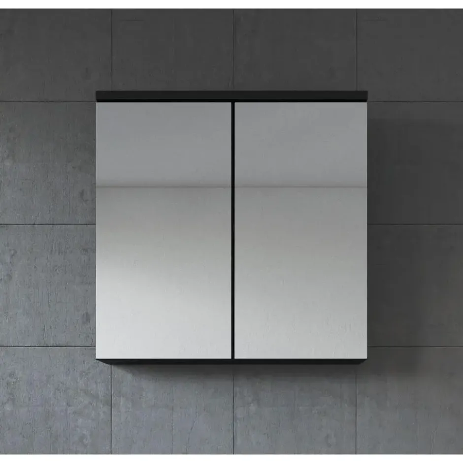 Badplaats Spiegelkast Toledo 60 x 20 x 60 cm - mat zwart