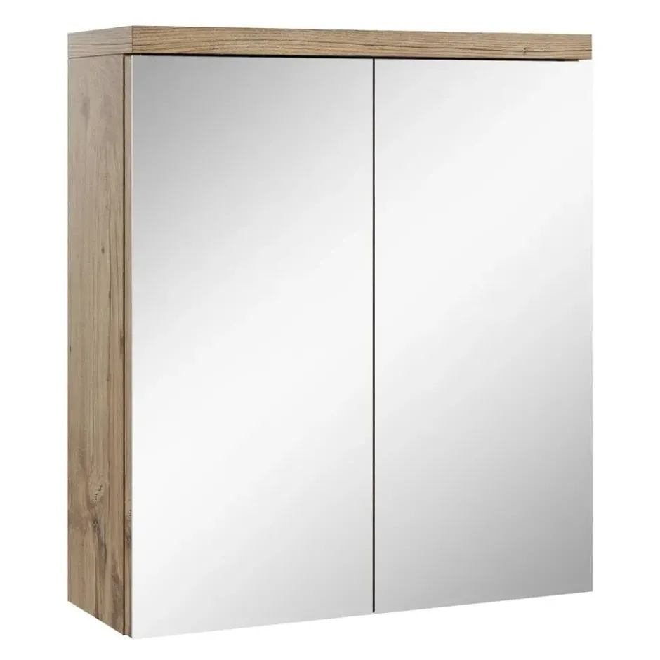 Badplaats Spiegelkast Toledo 60 x 20 x 60 cm - kastanje eiken